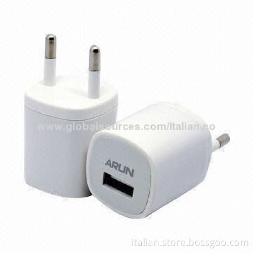 12-24V DC USB mobile travel charger, made of ABS, 5V/1A rated output